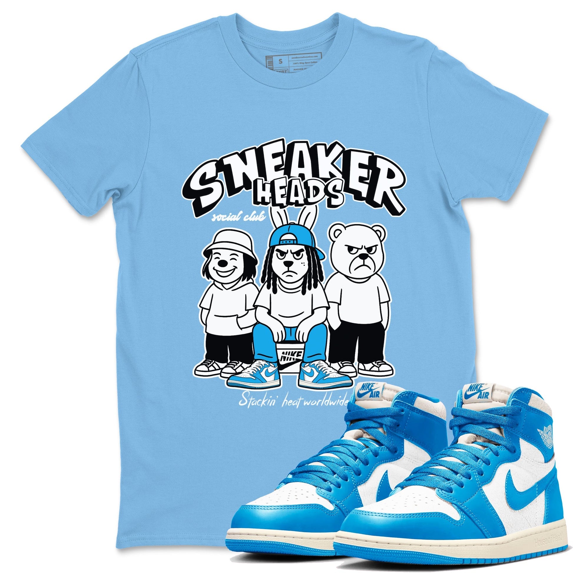 Sneakerheads Social Club Sneaker Tees - Air Jordan 1 UNC reimagined