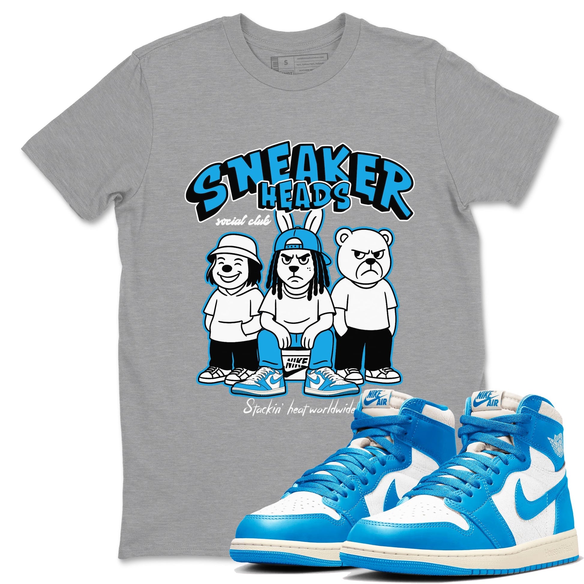 Sneakerheads Social Club Sneaker Tees - Air Jordan 1 UNC reimagined