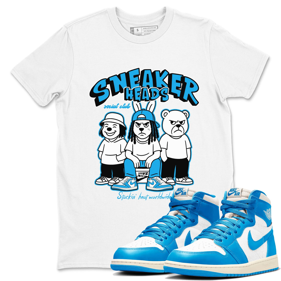 Sneakerheads Social Club Sneaker Tees - Air Jordan 1 UNC reimagined