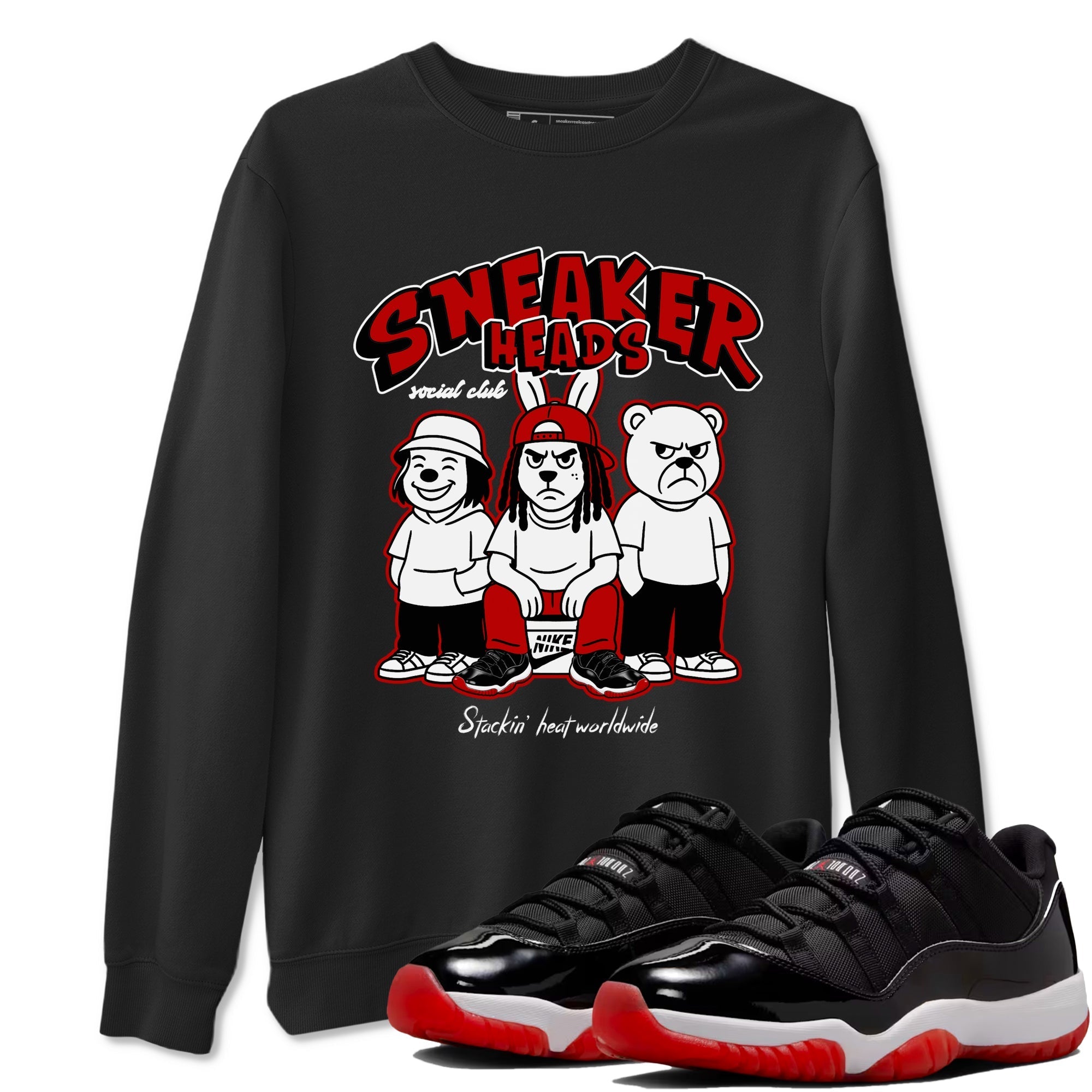 Sneakerheads Social Club Sneaker Tees - Air Jordan 11 Bred