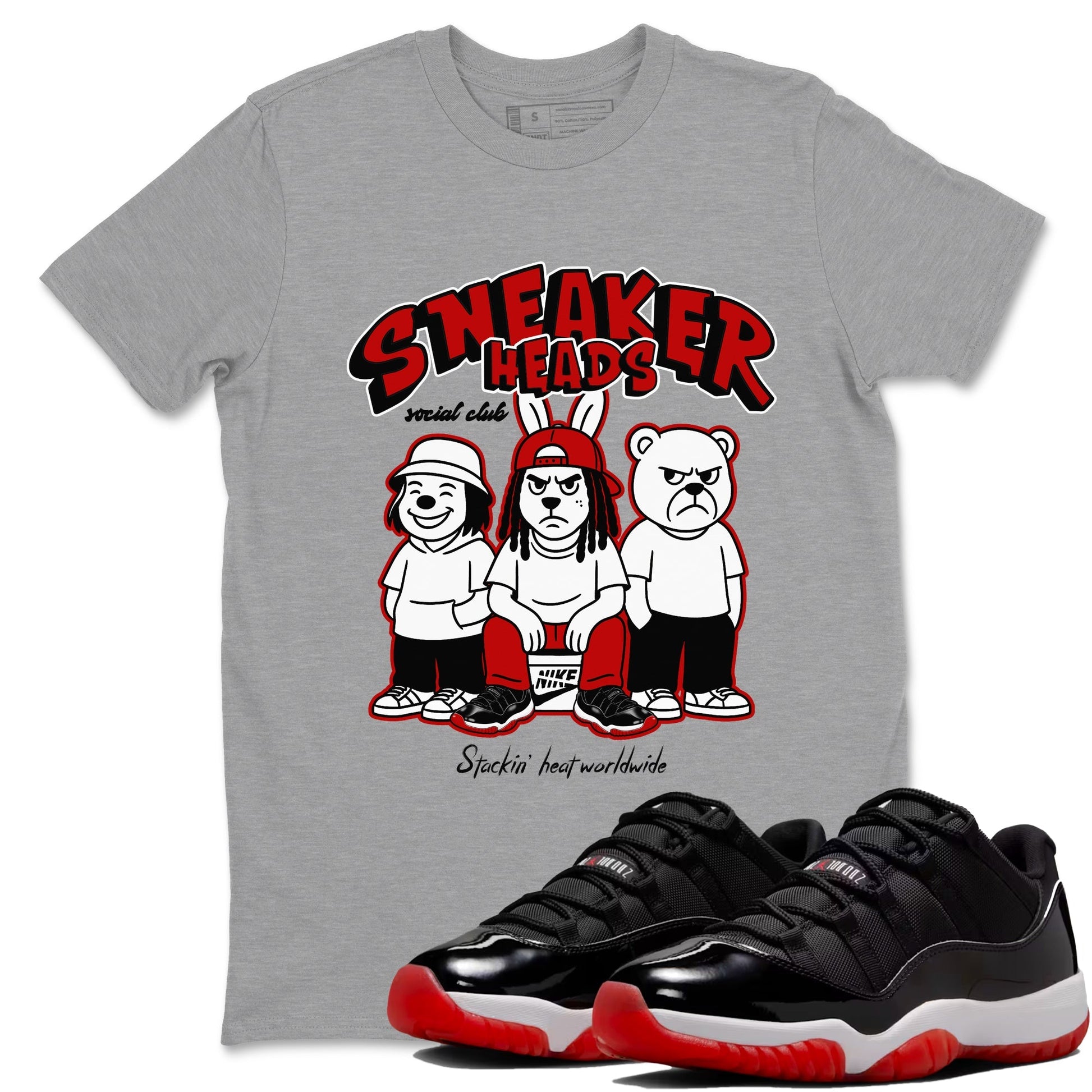 Sneakerheads Social Club Sneaker Tees - Air Jordan 11 Bred
