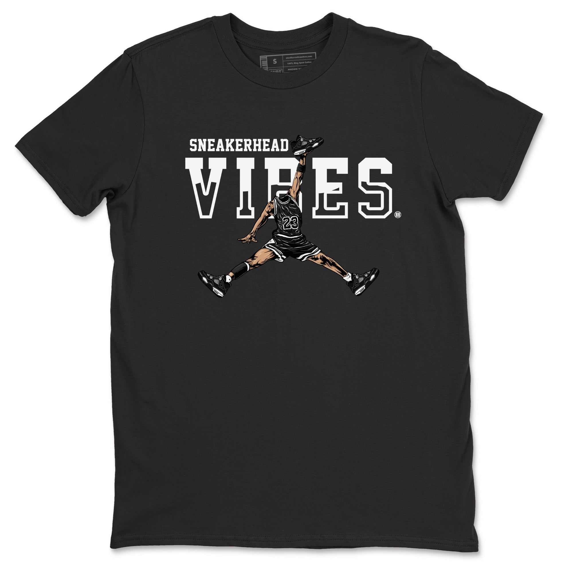 Sneakerhead Vibes Sneaker Tees - Air Jordan 4 White Thunder