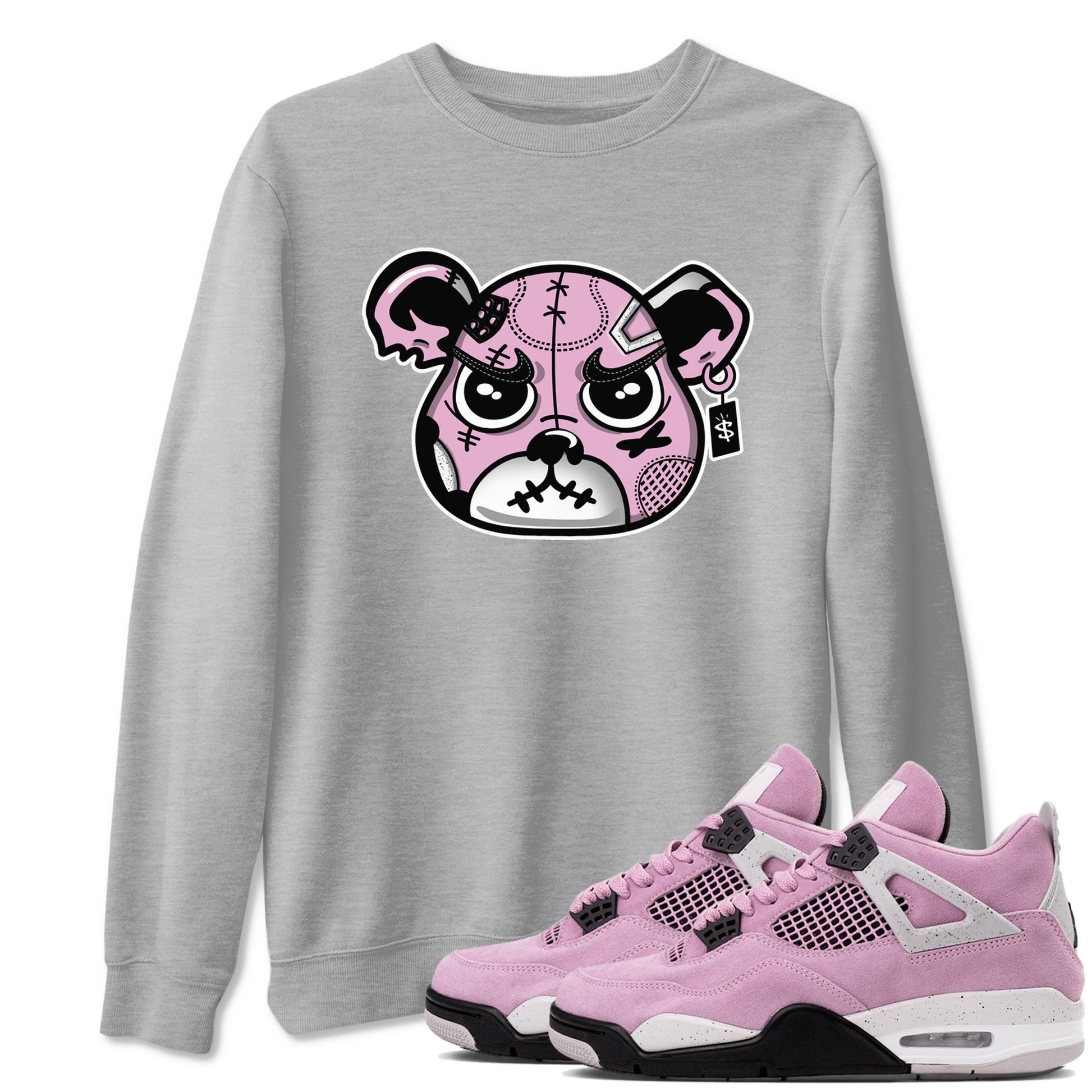 Sneakers Bear Face Sneaker Tees - Air Jordan 4 Orchid