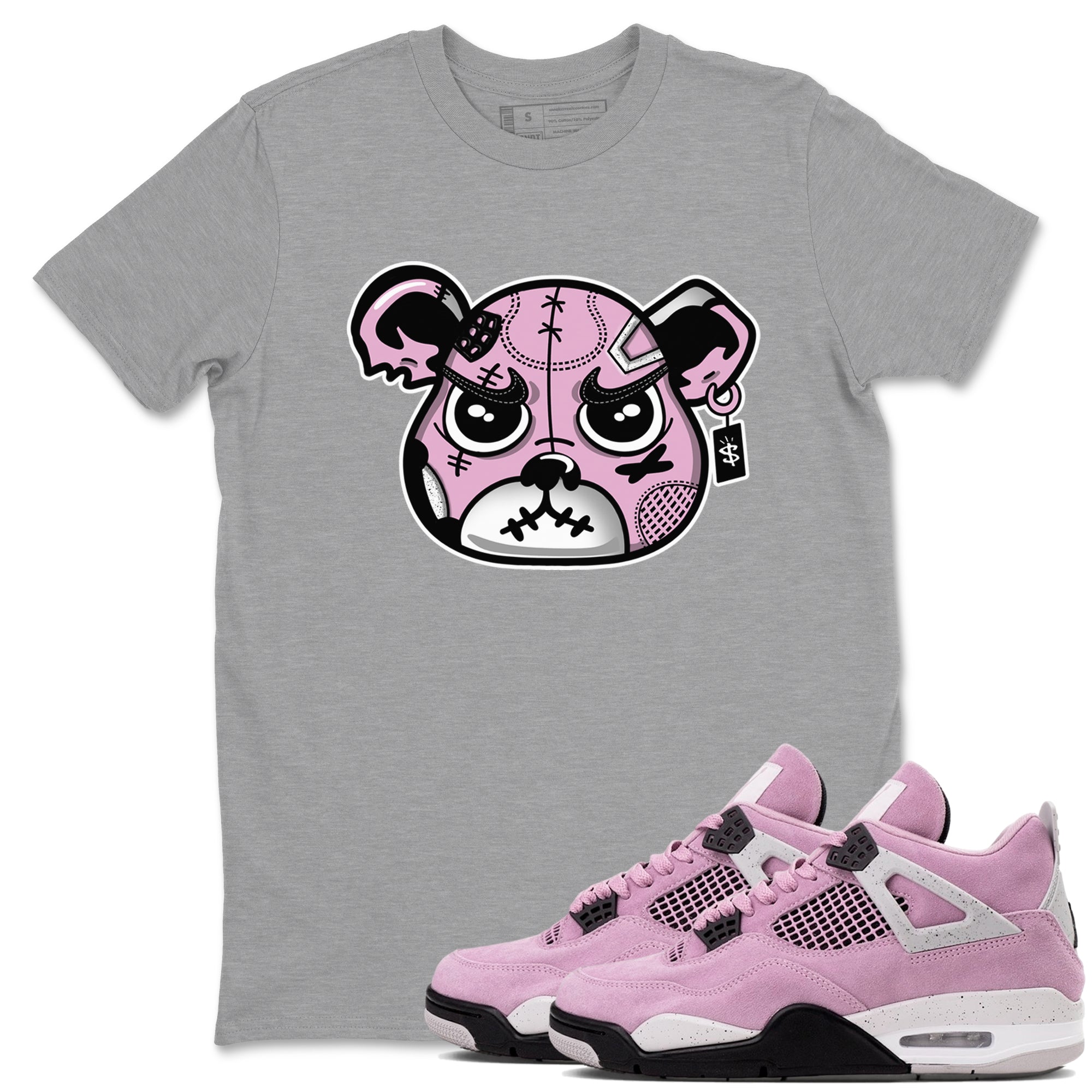 Sneakers Bear Face Sneaker Tees - Air Jordan 4 Orchid