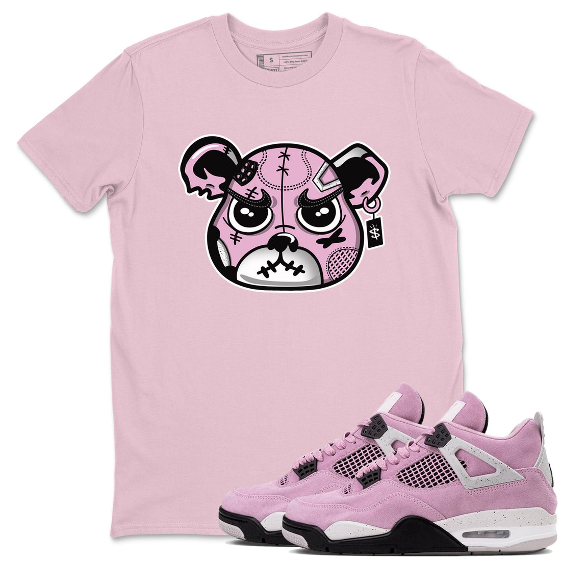 Sneakers Bear Face Sneaker Tees - Air Jordan 4 Orchid