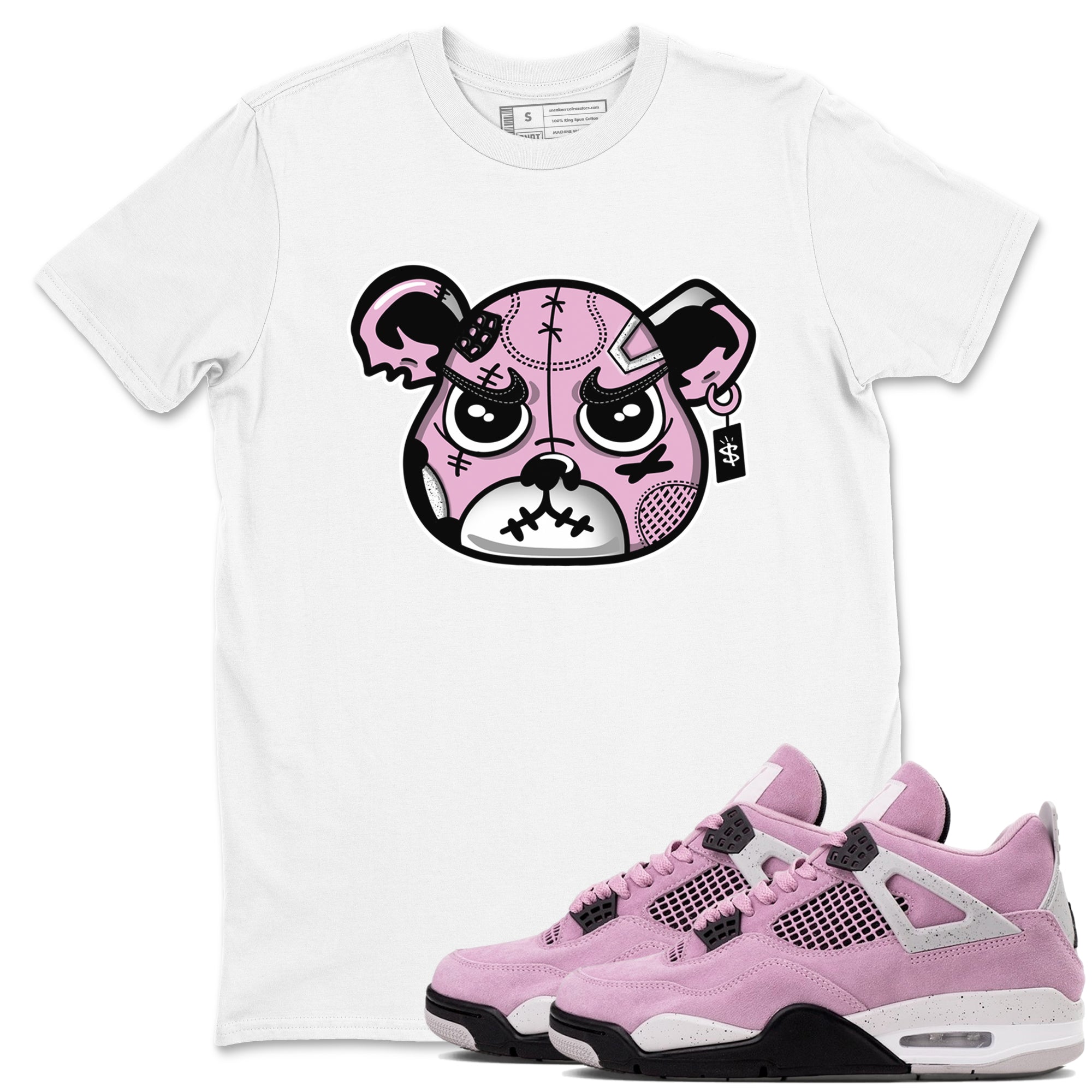 Sneakers Bear Face Sneaker Tees - Air Jordan 4 Orchid