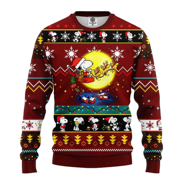 Snooby Moon Ugly Christmas Sweater Red 1 Amazing Gift Idea Thanksgiving Gift ? Usalast