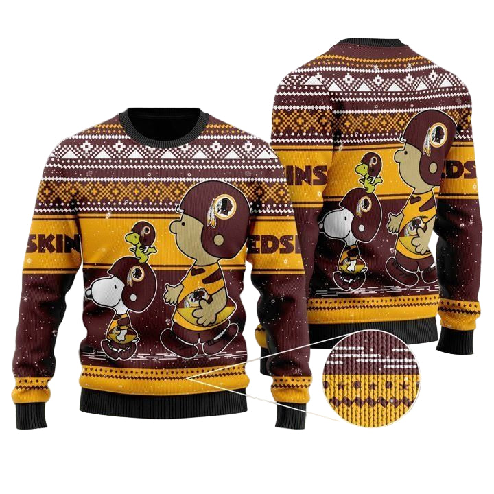Snoopy And Charlie Washington Redskins Ugly Christmas Sweater ? Usalast