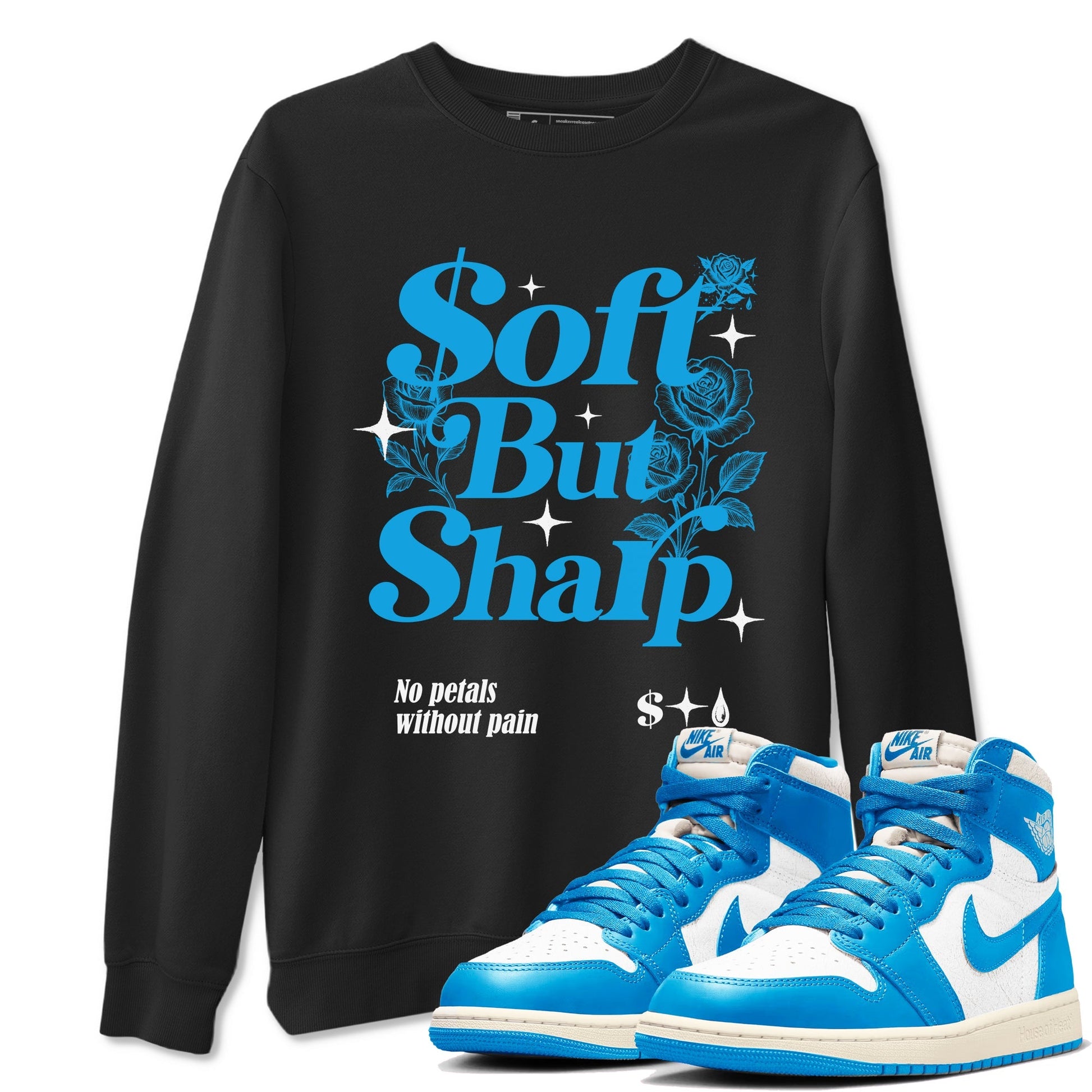 Soft but Sharp Sneaker Tees - Air Jordan 1 UNC Reimagined