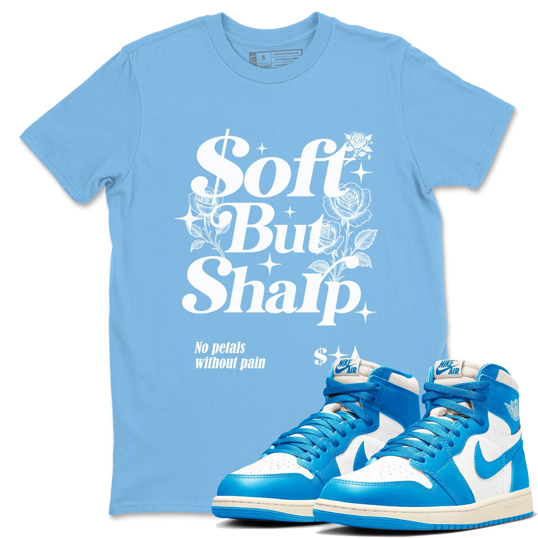 Soft but Sharp Sneaker Tees - Air Jordan 1 UNC Reimagined
