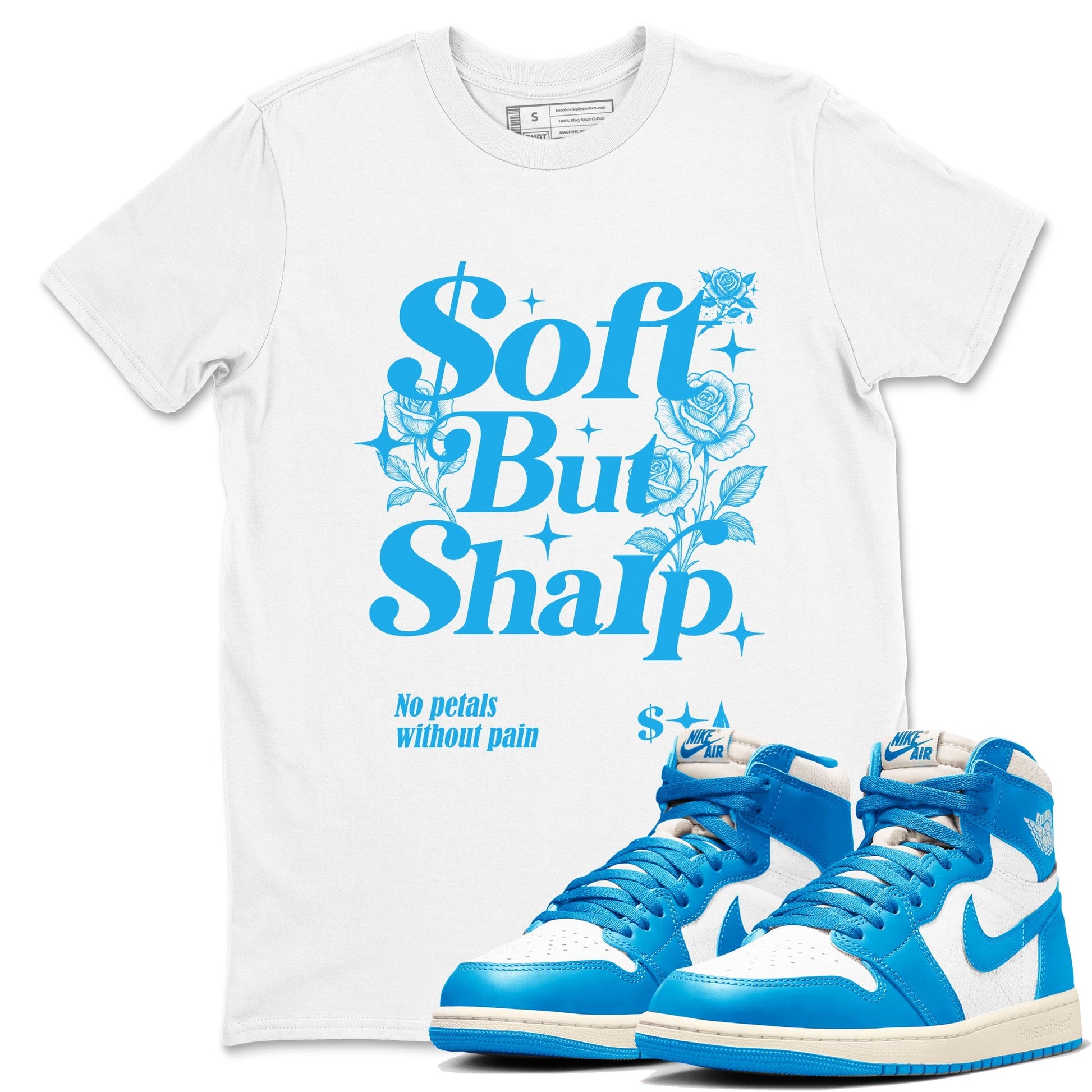 Soft but Sharp Sneaker Tees - Air Jordan 1 UNC Reimagined