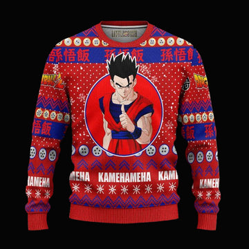 Son Gohan Ugly Christmas Sweater And 3D Hoodie Dragon Ball Z Xmas Gift ? Usalast
