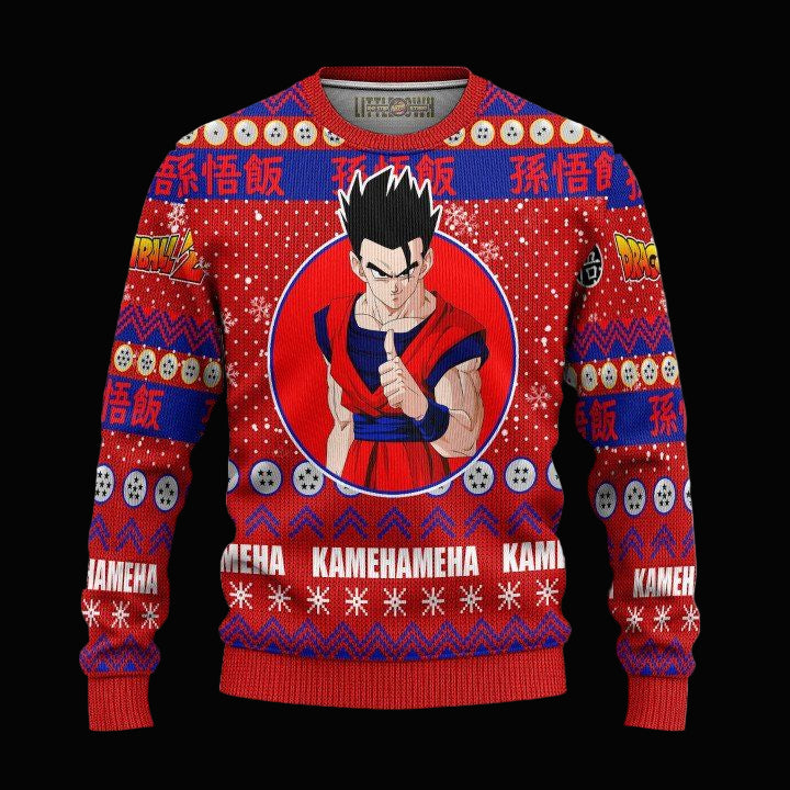 Son Gohan Ugly Christmas Sweater And 3D Hoodie Dragon Ball Z Xmas Gift ? Usalast
