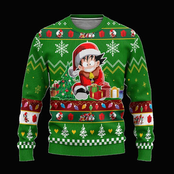 Son Goku Anime Ugly Christmas Sweater Dragon Ball Xmas Gift ? Usalast