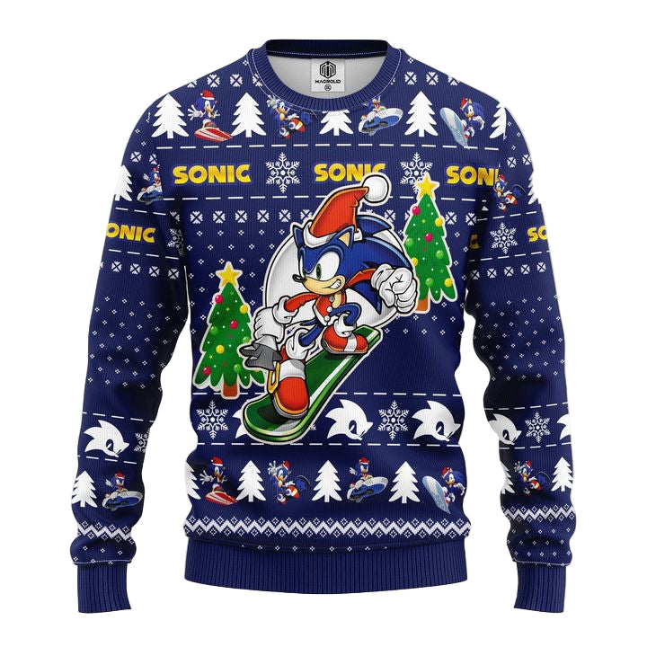 Sonic The Hedgehog Ugly Christmas Sweater 1 Amazing Gift Idea Thanksgiving Gift ? Usalast