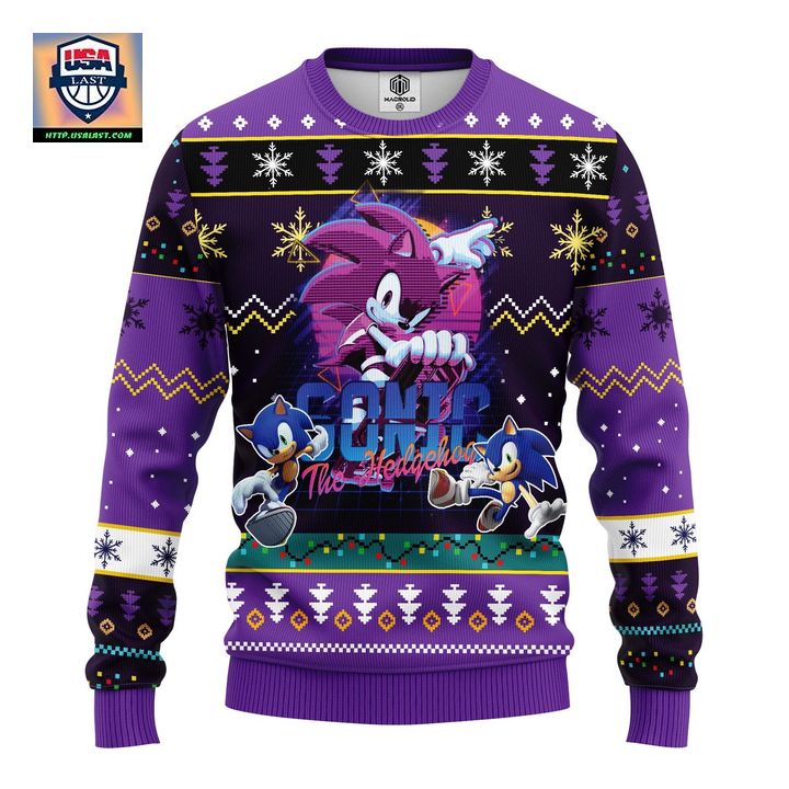 Sonic The Hedgehog Ugly Christmas Sweater Amazing Gift Idea Thanksgiving Gift ? Usalast