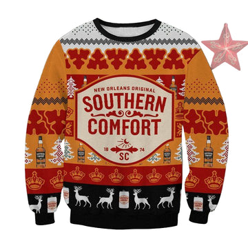 Southern Comfort Whiskey Ugly Christmas Sweater 2022 ? Usalast