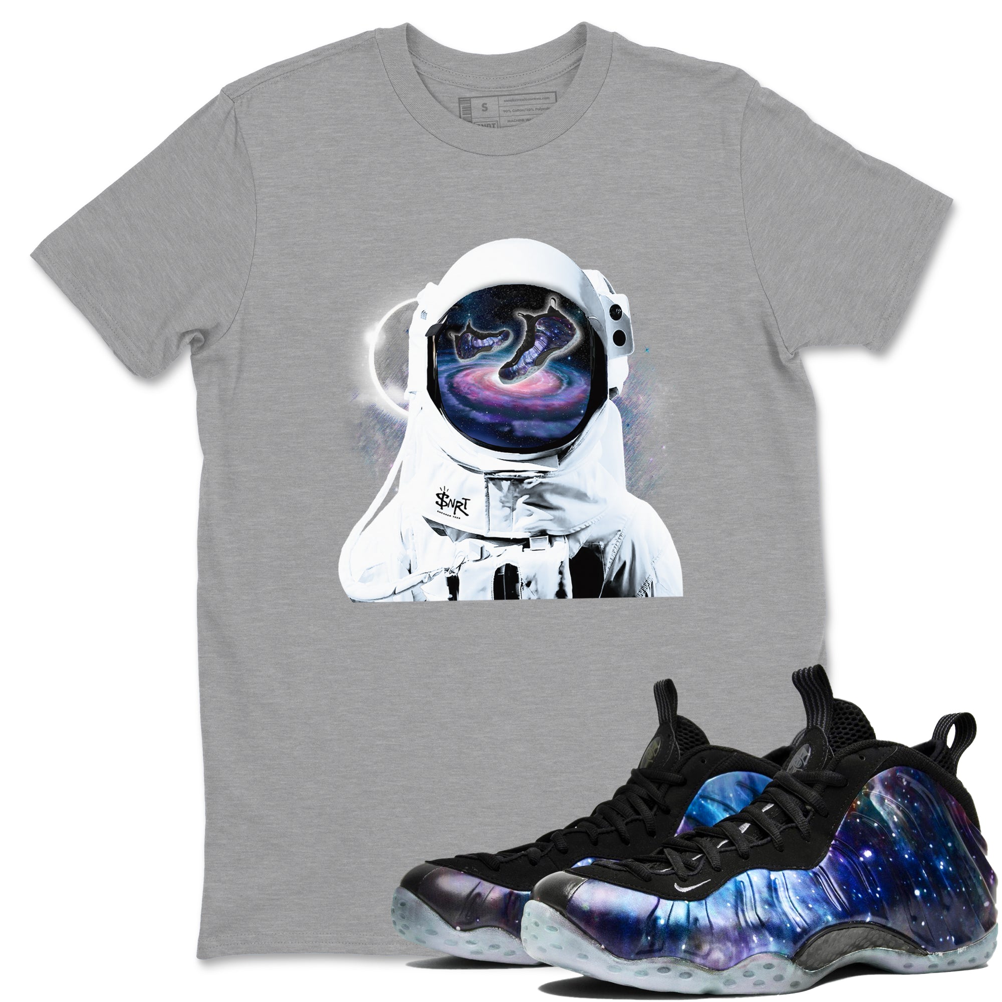 Space Discovery Sneaker Tees - Air Foamposite One Galaxy