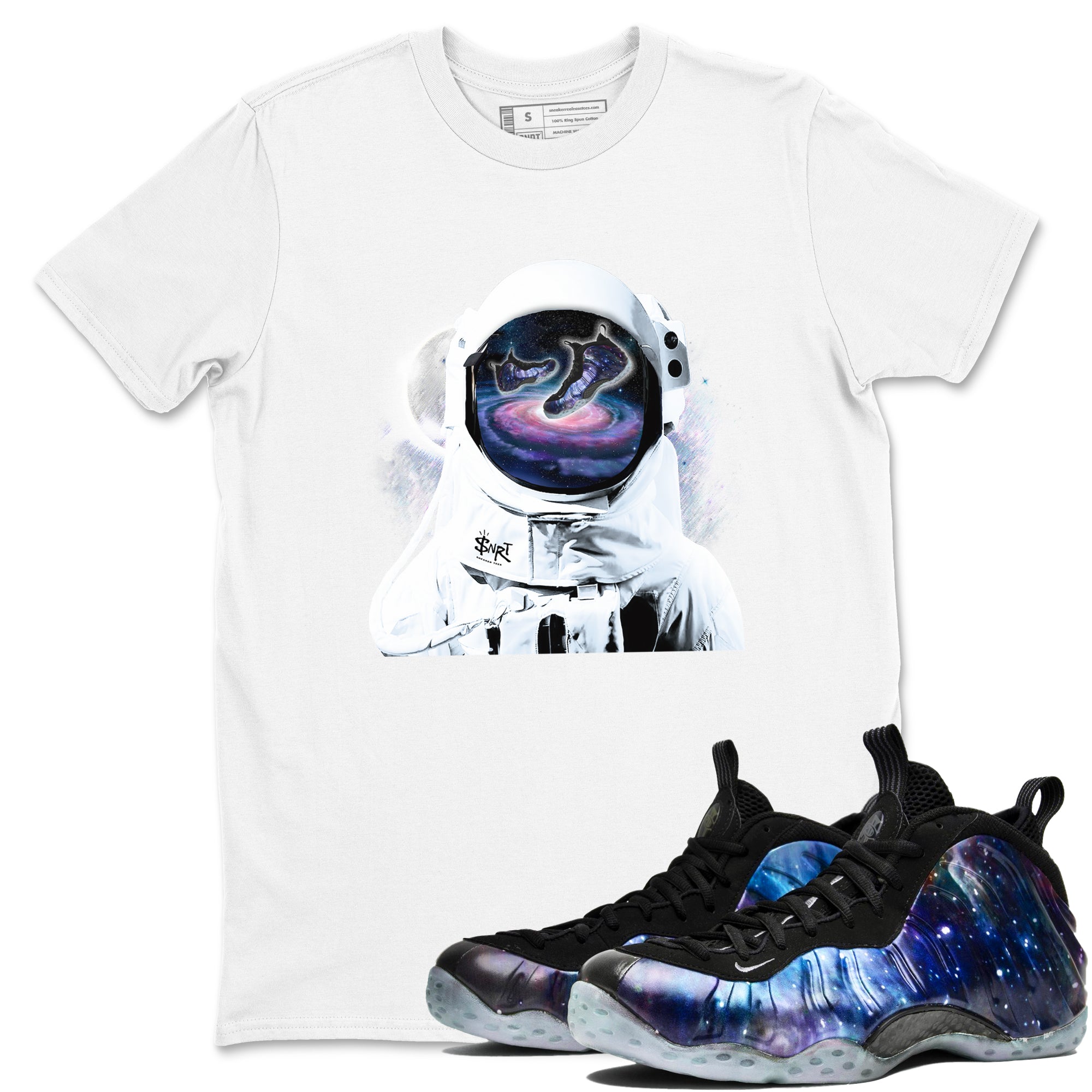 Space Discovery Sneaker Tees - Air Foamposite One Galaxy