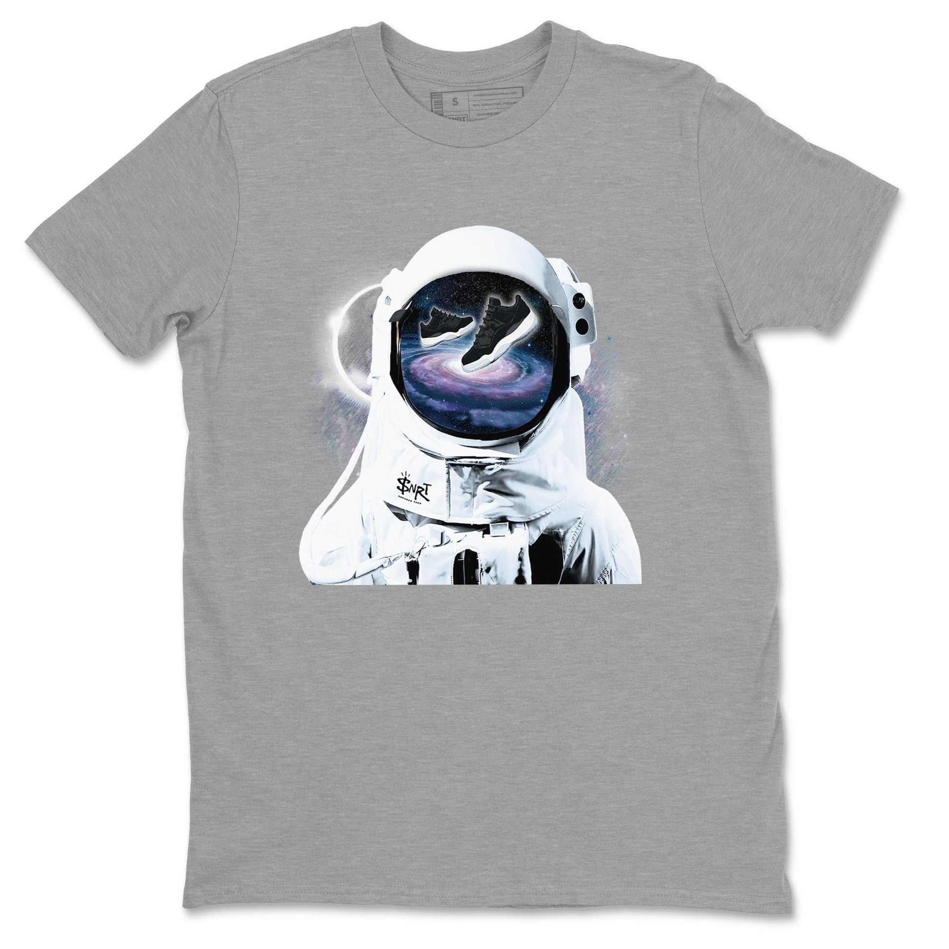 Space Discovery Sneaker Tees - Air Jordan 11 Black and Varsity Royal