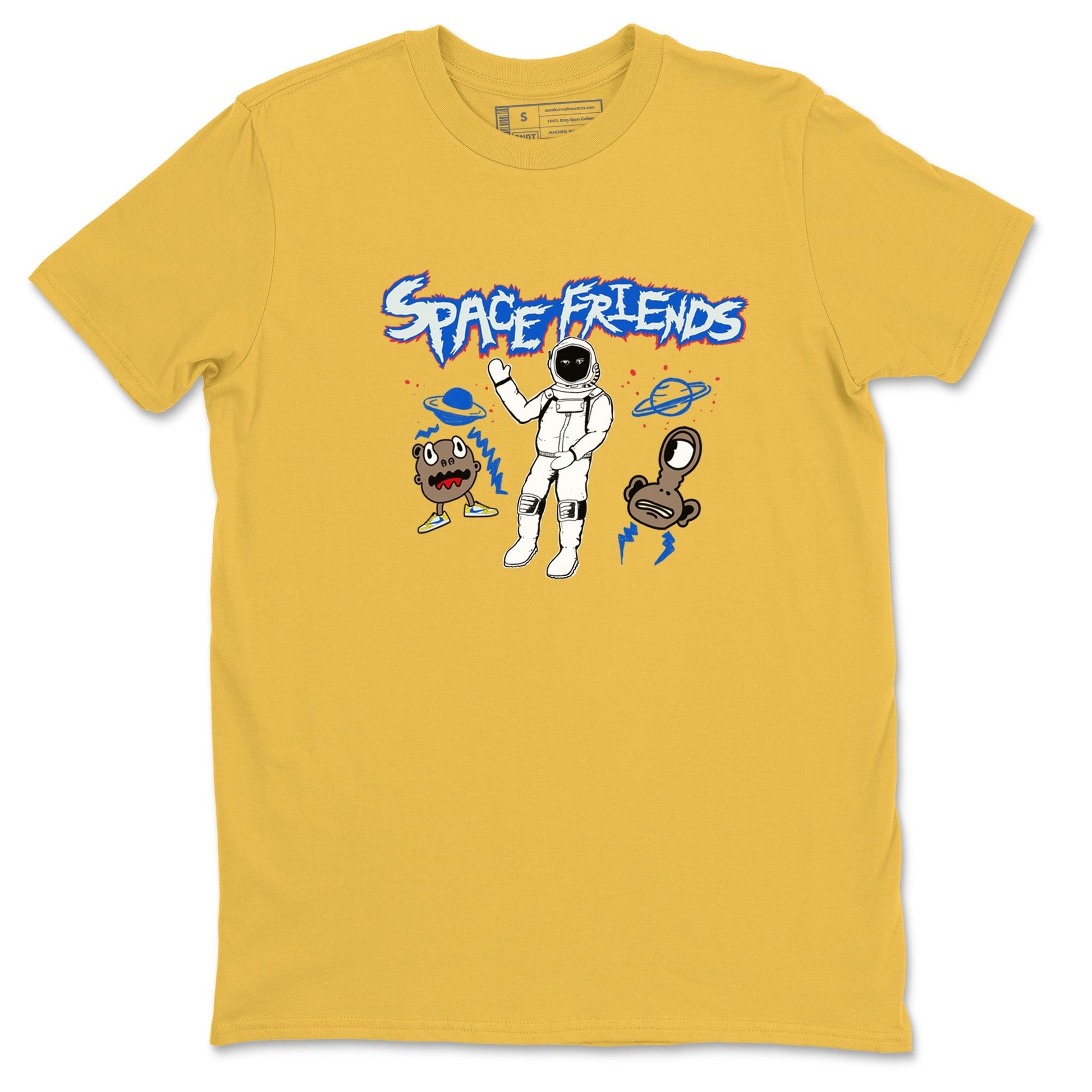 Space Friends Sneaker Tees - Air Jordan 1 Travis Scott Canary