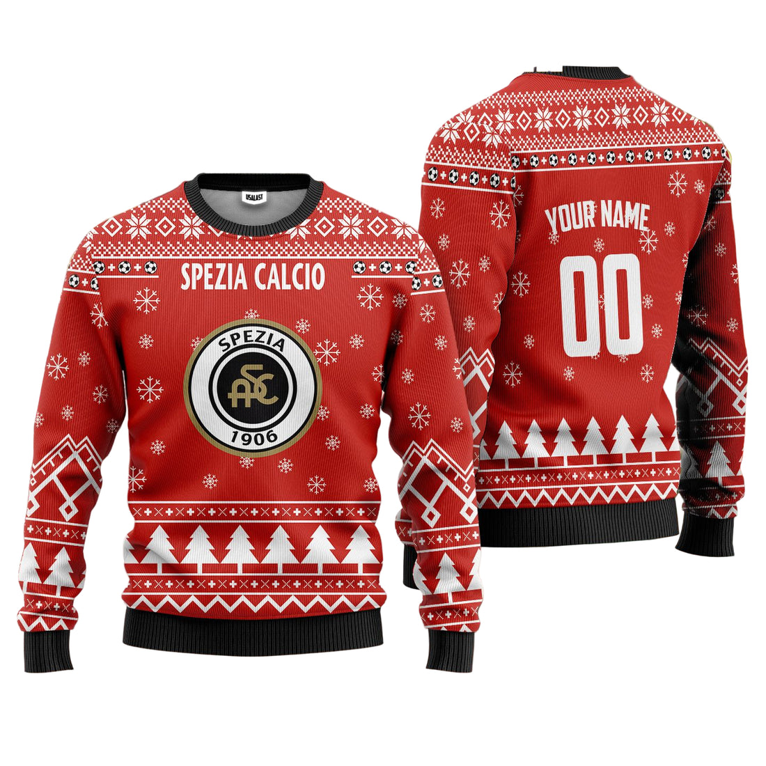 Spezia Calcio Personalized Ugly Christmas Sweater Red Version ? Usalast