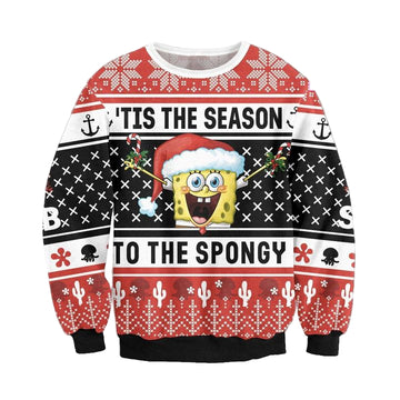 Spongebob Squarepants Patrick Cartoon Funny 3d Ugly Christmas Sweater ? Usalast