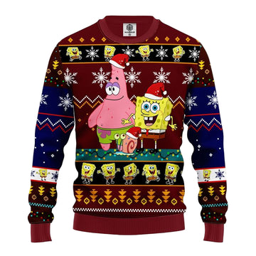 Spongebob Ugly Christmas Sweater 1 Amazing Gift Idea Thanksgiving Gift ? Usalast