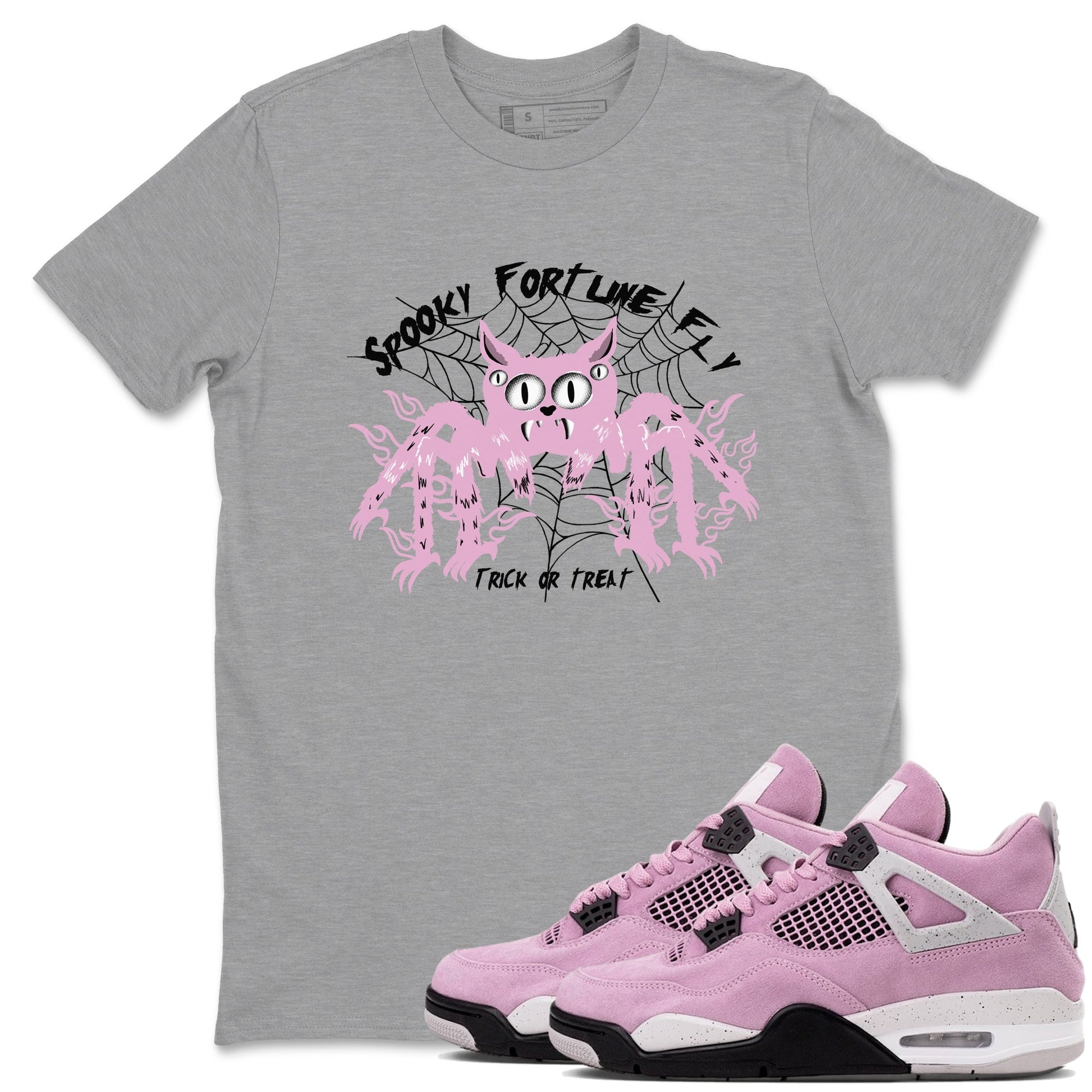 Spooky Fortune Fly Sneaker Tees - Air Jordan 4 Orchid