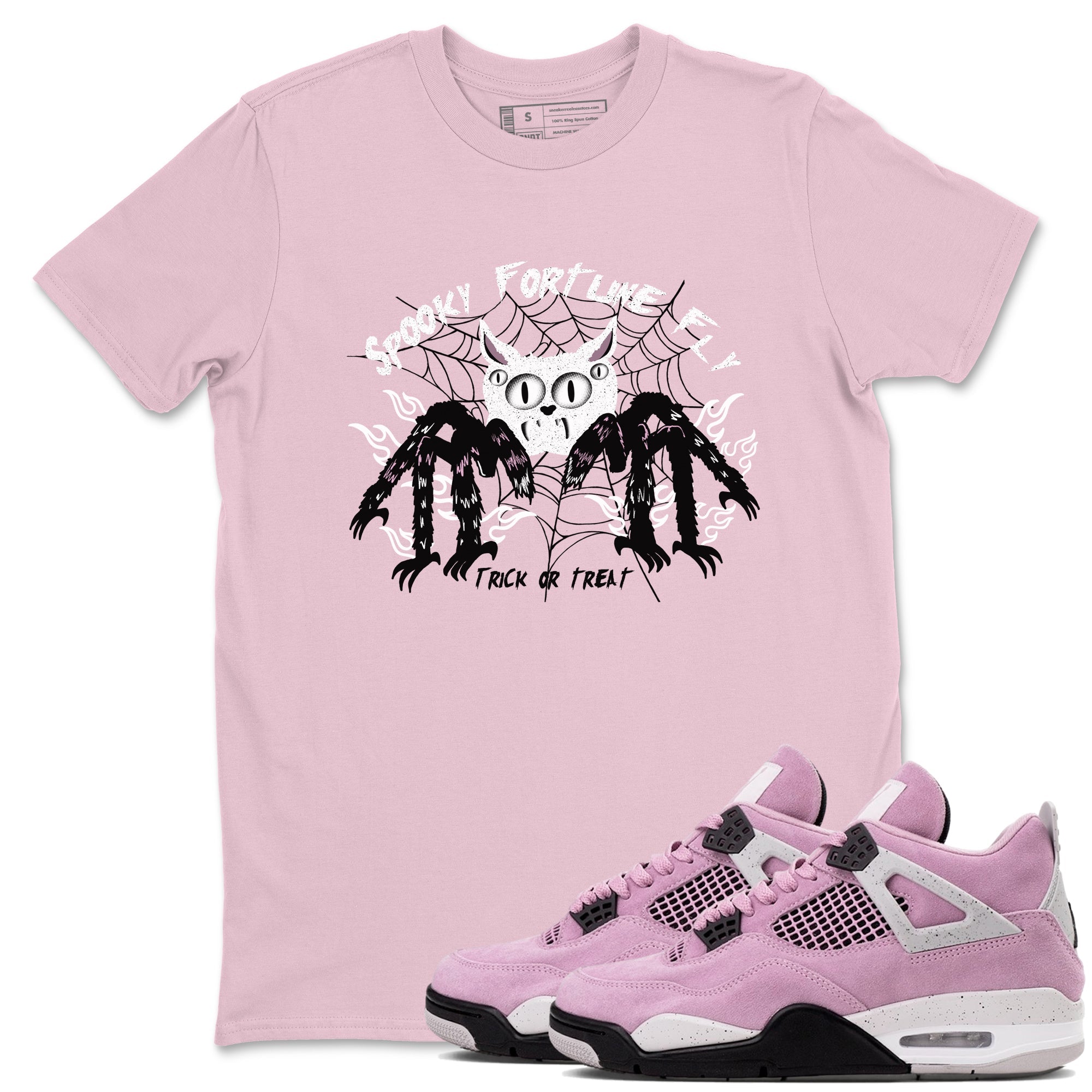 Spooky Fortune Fly Sneaker Tees - Air Jordan 4 Orchid