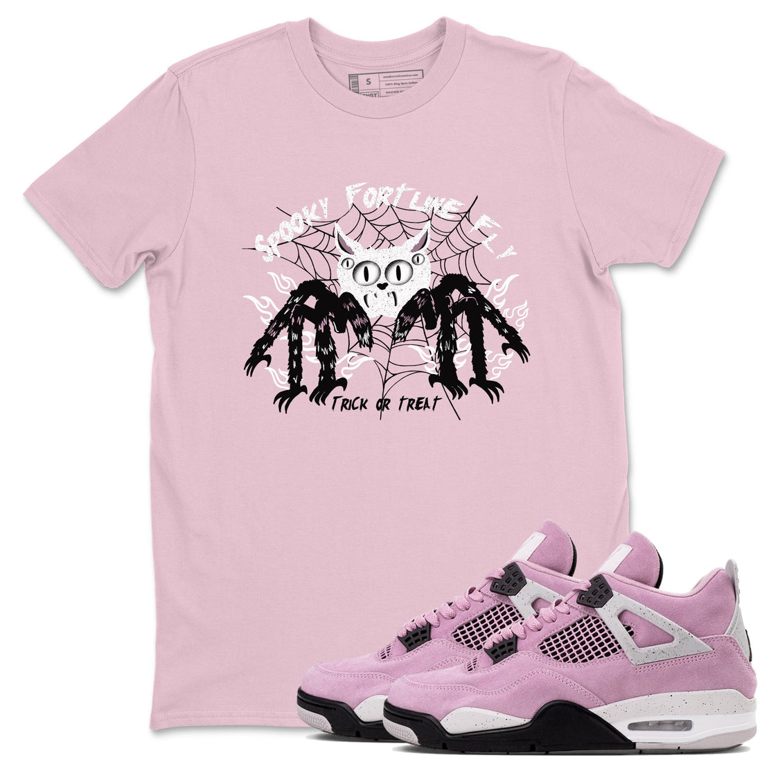Spooky Fortune Fly Sneaker Tees - Air Jordan 4 Orchid
