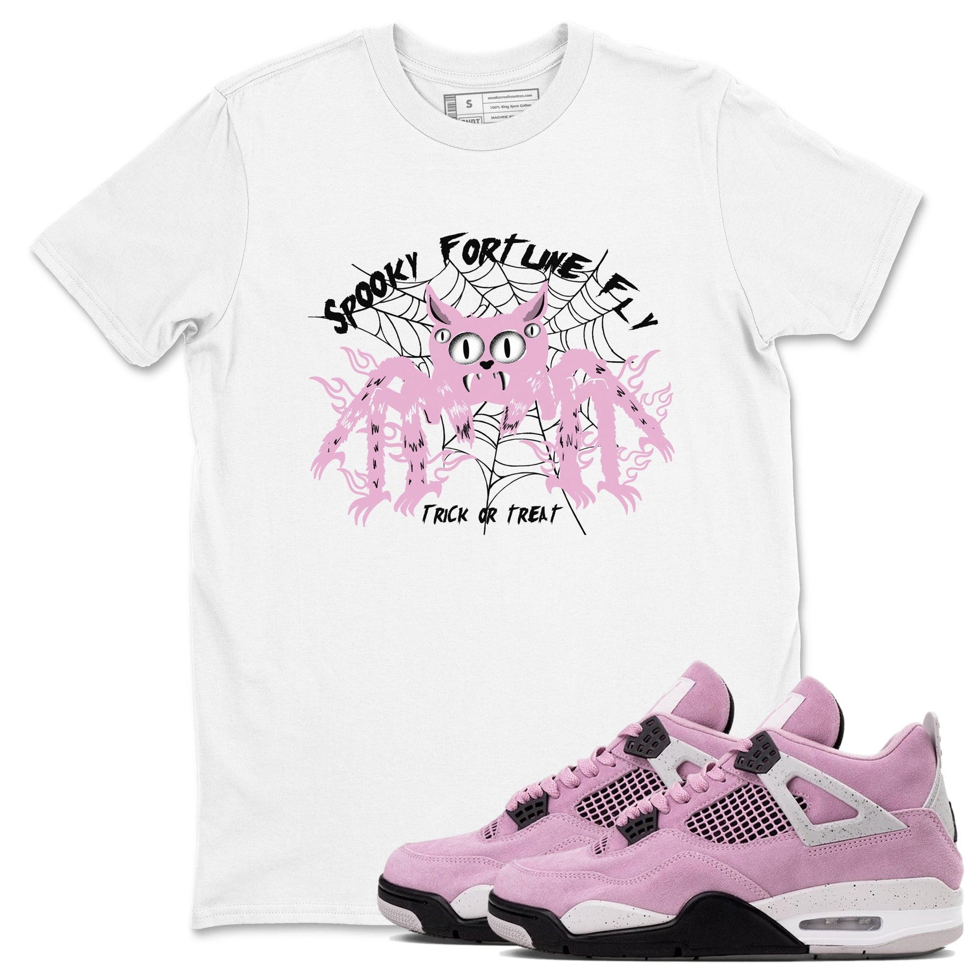 Spooky Fortune Fly Sneaker Tees - Air Jordan 4 Orchid