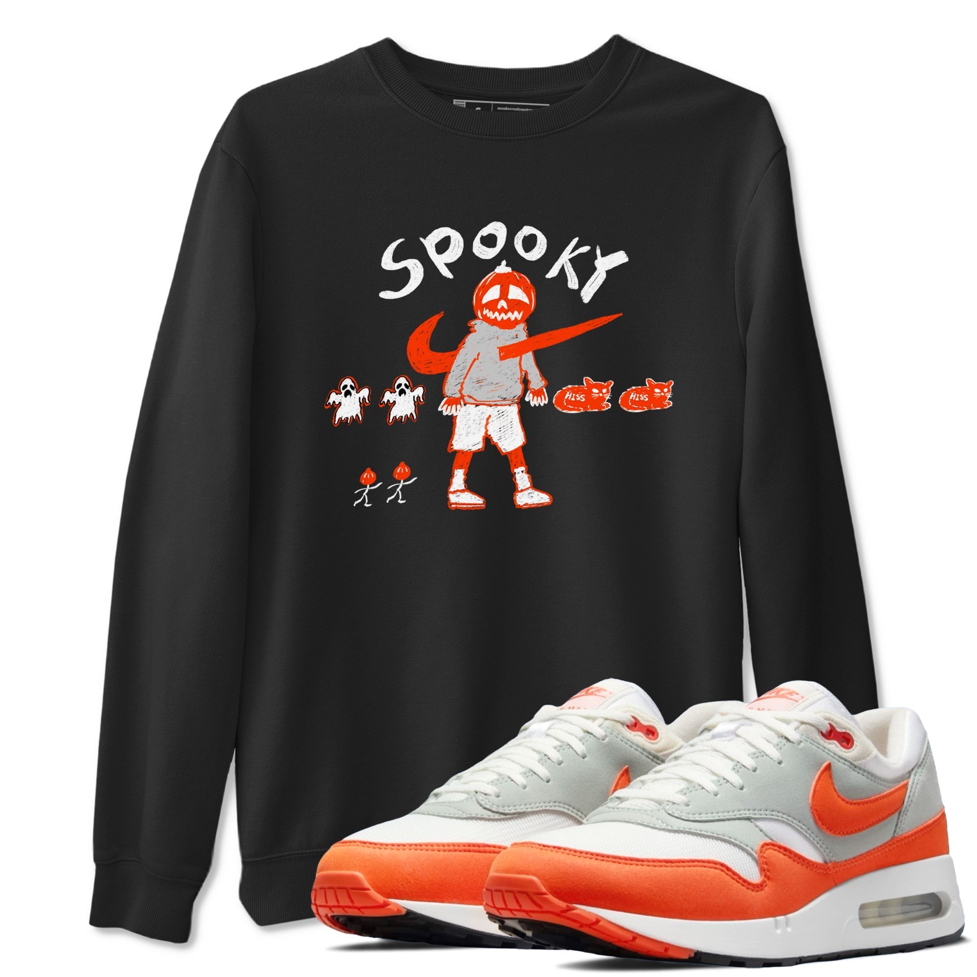 Spooky Pumpkin Sneaker Tees - Air Max 1 Cosmic Clay