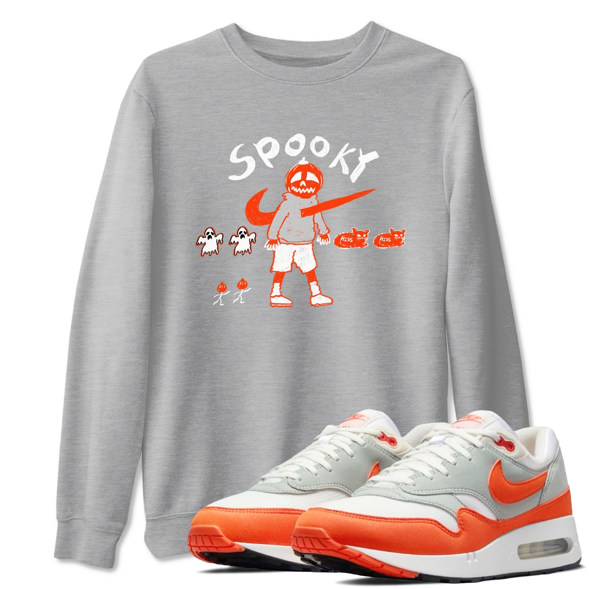 Spooky Pumpkin Sneaker Tees - Air Max 1 Cosmic Clay