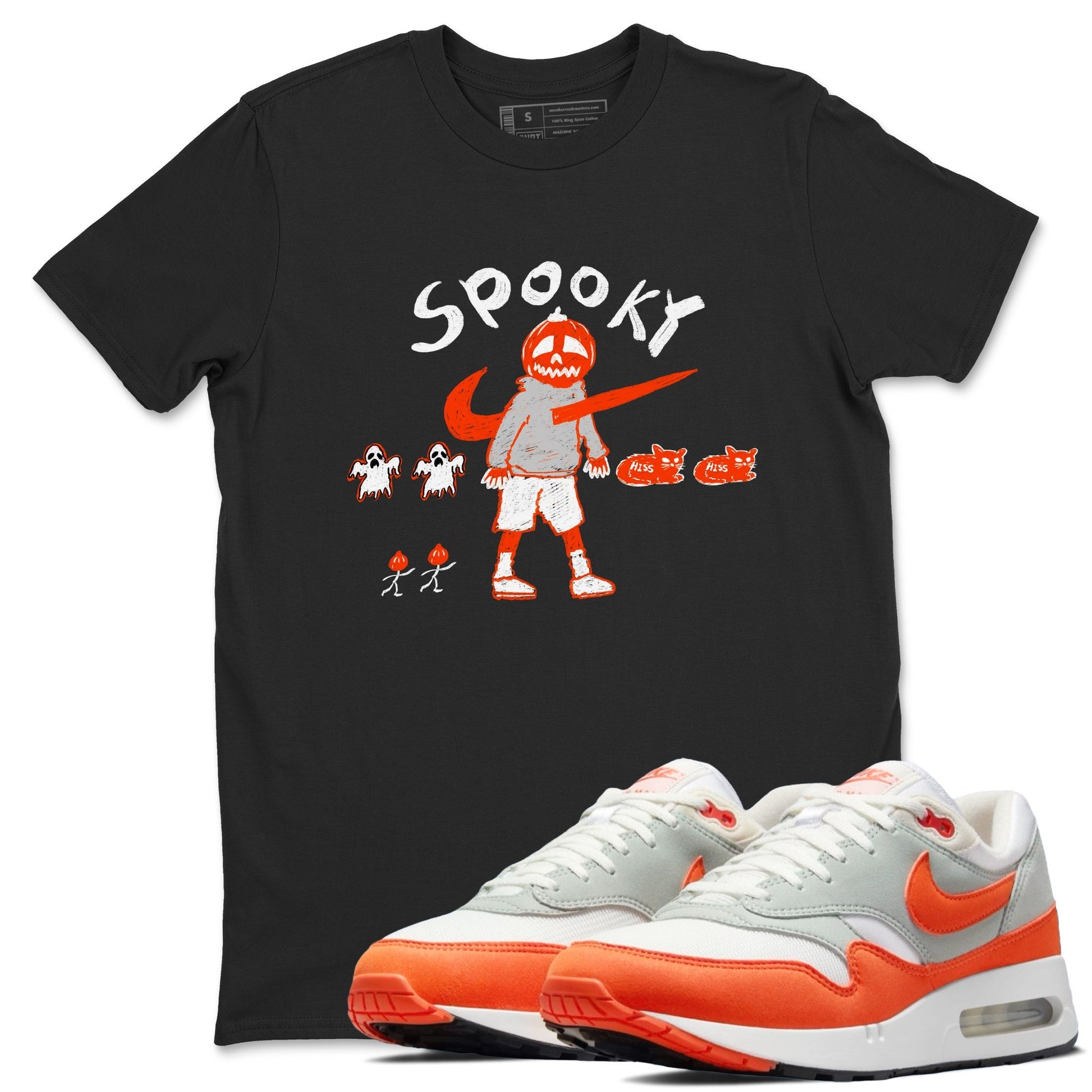 Spooky Pumpkin Sneaker Tees - Air Max 1 Cosmic Clay