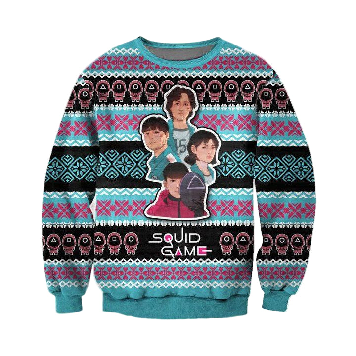 Squid Game Characters Christmas Sweater ? Usalast