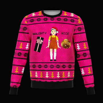 Squid Naughty Doll Meme 2022 Design 3d Ugly Christmas Sweater ? Usalast