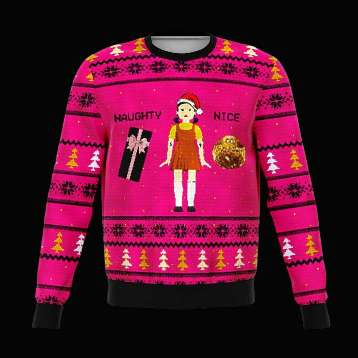 Squid Naughty Doll Meme 2022 Design 3d Ugly Christmas Sweater ? Usalast