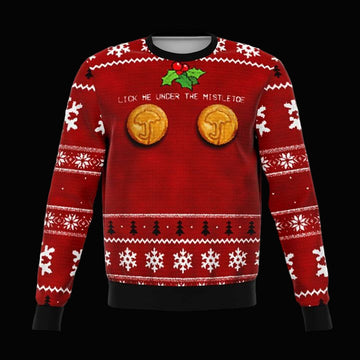 Squid Under The Mistletoe Meme 2022 Design 3d Ugly Christmas Sweater ? Usalast