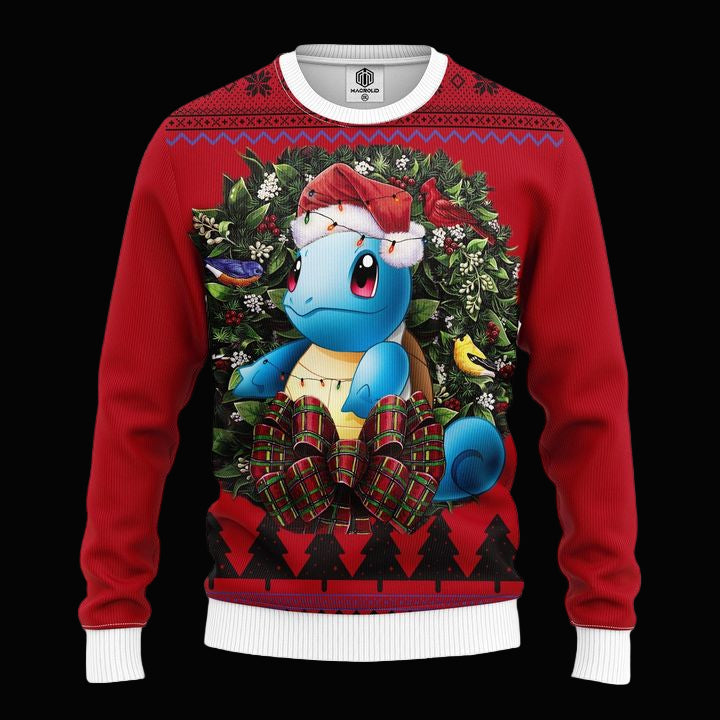Squirtle Pokemon Noel Mc Ugly Christmas Sweater Thanksgiving Gift ? Usalast