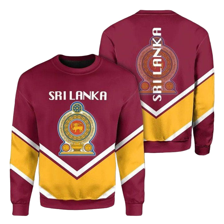 Srilanka Coat Of Arms Sweater Lucian Style Jw5 ? Usalast