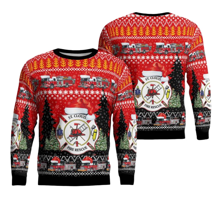 St Cloud Osceola County Florida St Cloud Fire Rescue Christmas Sweater 3D ? Usalast