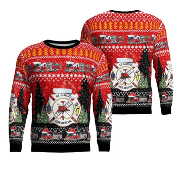 St Cloud Osceola County Florida St Cloud Fire Rescue Christmas Sweater 3D ? Usalast