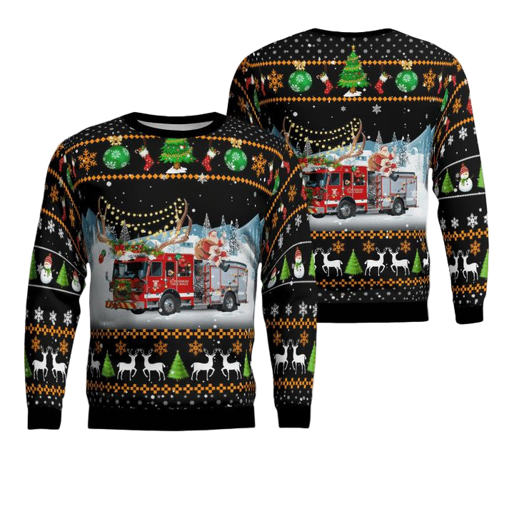 St Petersburg Pinellas County Florida St Petersburg Fire Department Christmas Sweater 3D ? HN11 ? Usalast