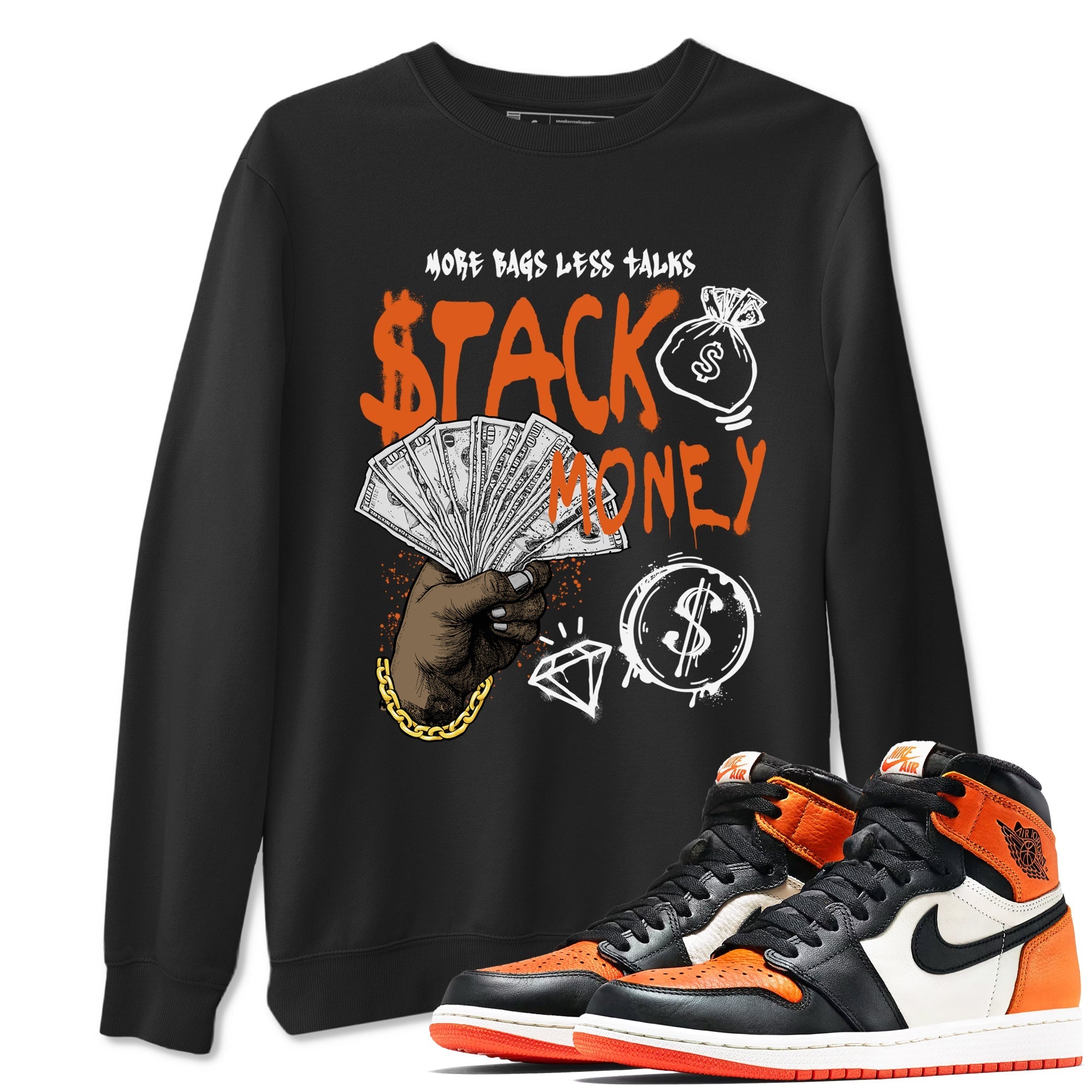 Stack Money Sneaker Tees - Air Jordan 1 Shattered Backboard