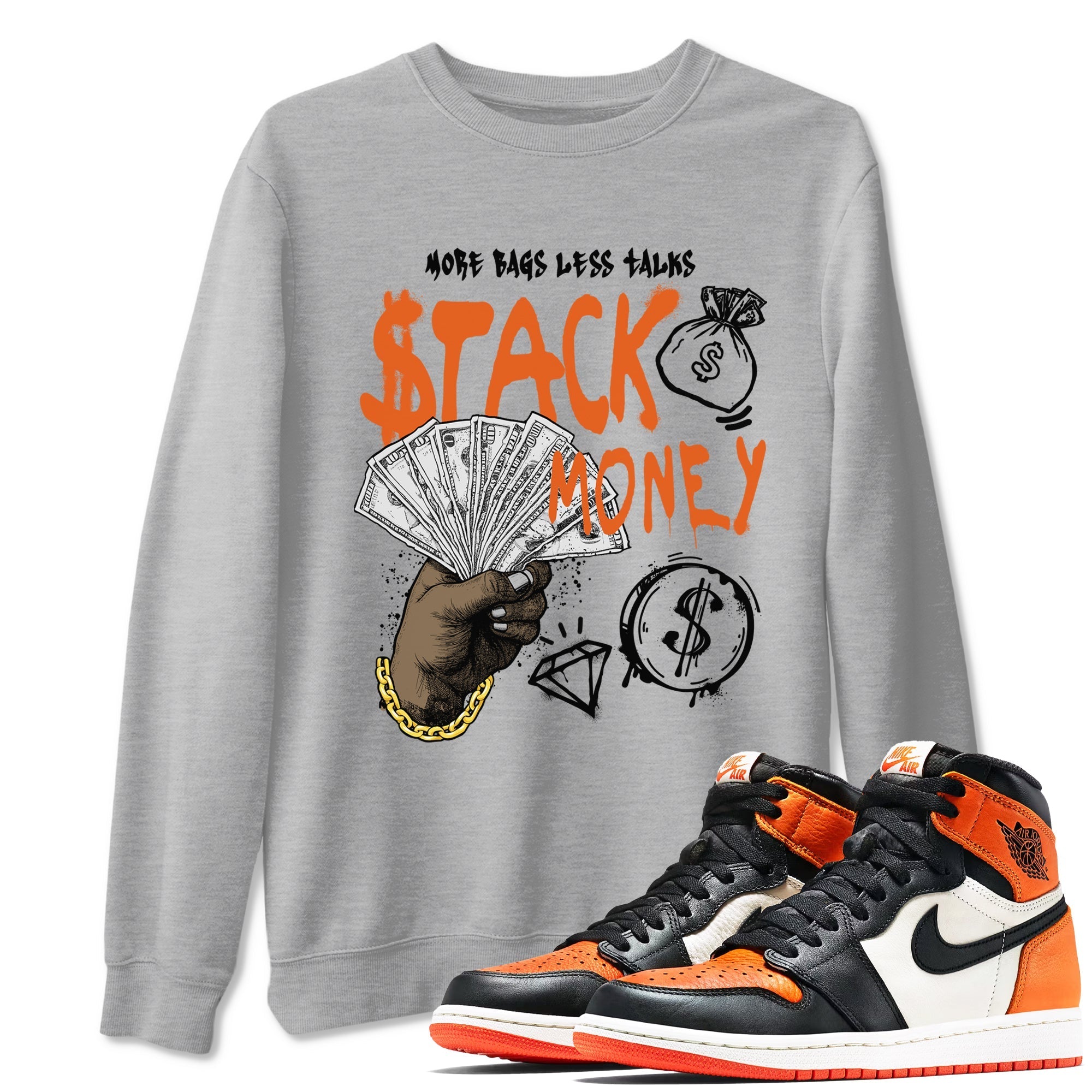 Stack Money Sneaker Tees - Air Jordan 1 Shattered Backboard
