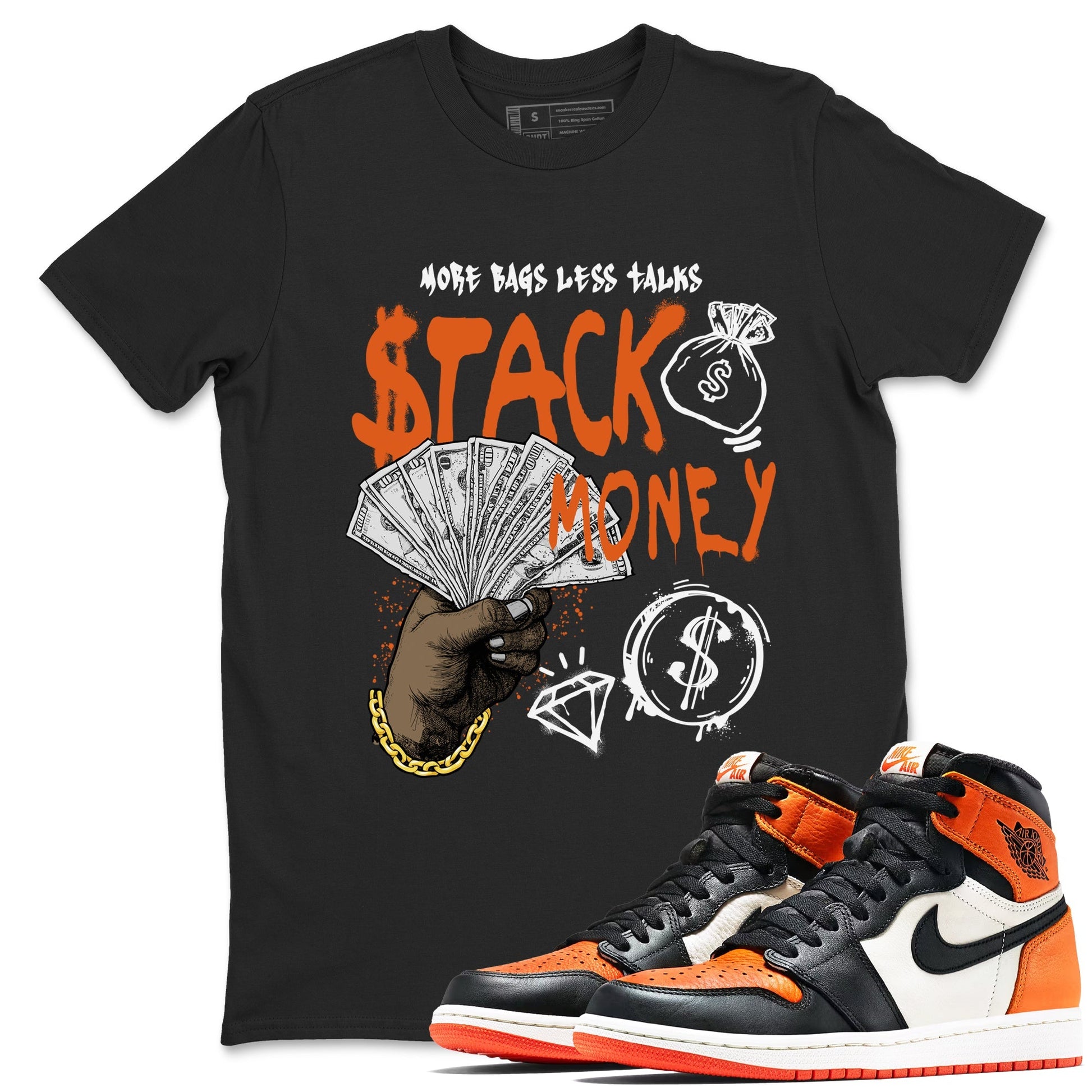 Stack Money Sneaker Tees - Air Jordan 1 Shattered Backboard