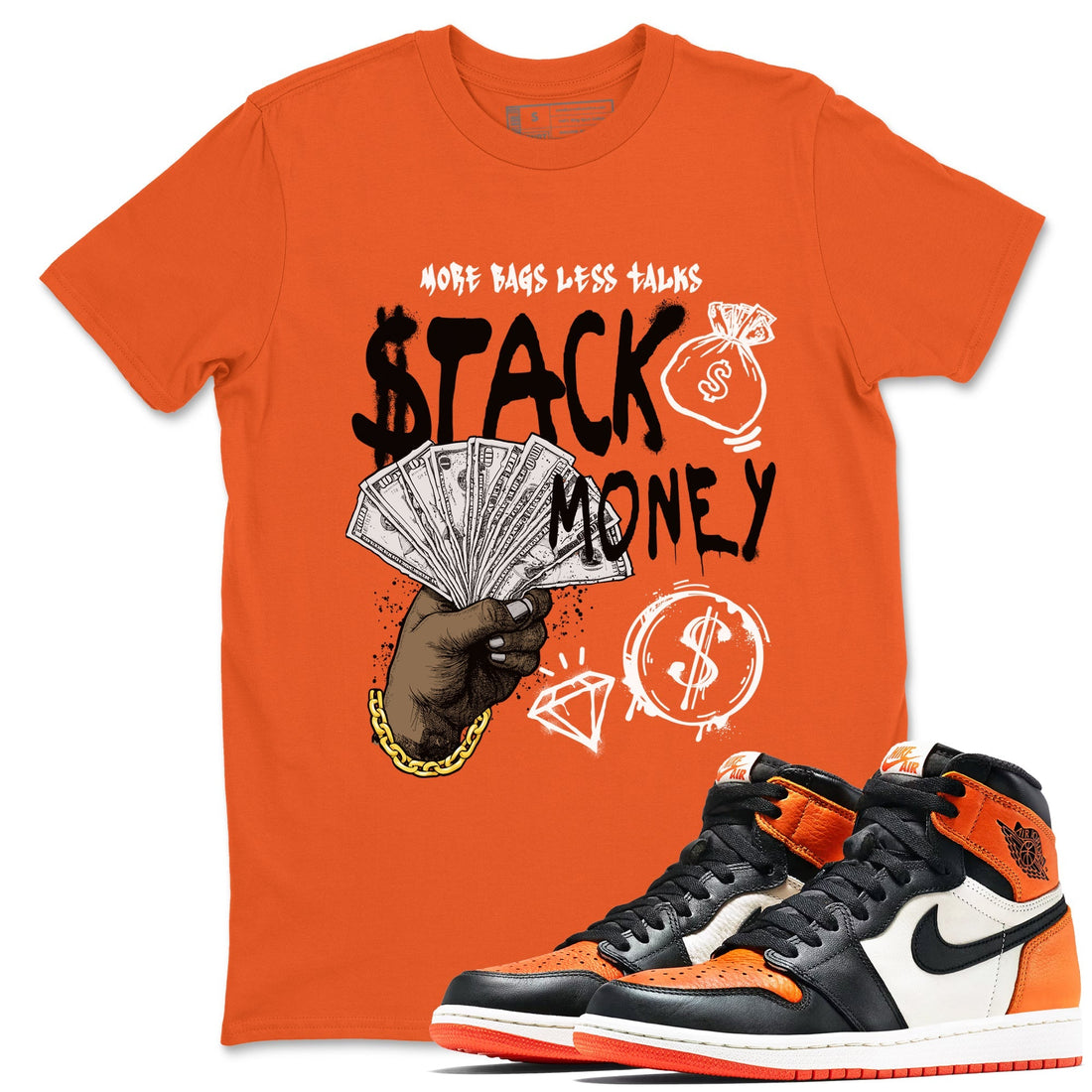 Stack Money Sneaker Tees - Air Jordan 1 Shattered Backboard