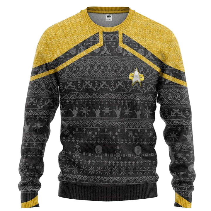 Star Trek Picard Yellow Christmas Sweater ? Usalast