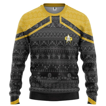 Star Trek Picard Yellow Christmas Sweater ? Usalast